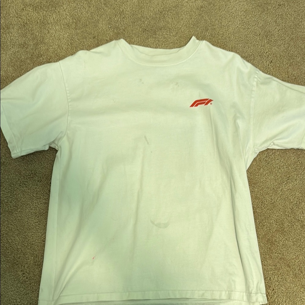 mems White T-Shirt with F1 logo
